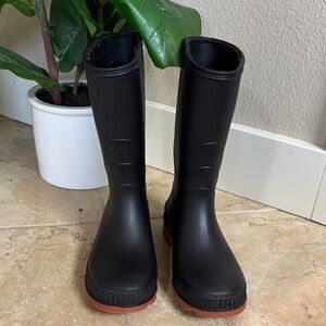 Kids Black Rain Boots